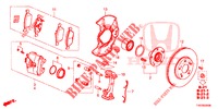 FRENO ANTERIORE  per Honda CIVIC 1.8 EX 5 Porte 5 velocità automatico 2012