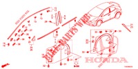 MODANATURA/PROTETTORE  per Honda CIVIC 1.8 EX 5 Porte 5 velocità automatico 2012