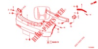 PARAURTI POSTERIORE  per Honda CIVIC 1.8 EX 5 Porte 5 velocità automatico 2012