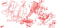 SEDILE POSTERIORE/CINTURA DI SICUREZZA (G.) per Honda CIVIC 1.8 EX 5 Porte 5 velocità automatico 2012