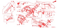 ABBELLIMENTO STRUMENTI (COTE DE CONDUCTEUR) (RH) per Honda CIVIC DIESEL 1.6 S 5 Porte 6 velocità manuale 2013