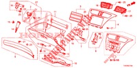 ABBELLIMENTO STRUMENTI (COTE DE PASSAGER) (RH) per Honda CIVIC DIESEL 1.6 S 5 Porte 6 velocità manuale 2013