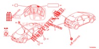 EMBLEME/ETICHETTE CAUZIONE  per Honda CIVIC DIESEL 1.6 S 5 Porte 6 velocità manuale 2013