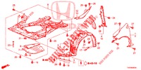 PARAFANGHI ANTERIORI  per Honda CIVIC DIESEL 1.6 S 5 Porte 6 velocità manuale 2013