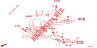 TUBO ACQUA/CONDOTTO RISCALDATORE (DIESEL) (1.6L) per Honda CIVIC DIESEL 1.6 S 5 Porte 6 velocità manuale 2013