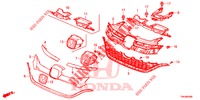 GRIGLIA ANTERIORE/MODANATURA  per Honda CR-V DIESEL 1.6 EXCLUSIVE NAVI 4WD 5 Porte 9 velocità automatico 2017