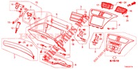 ABBELLIMENTO STRUMENTI (COTE DE PASSAGER) (RH) per Honda CIVIC 1.8 EXGT 5 Porte 5 velocità automatico 2014