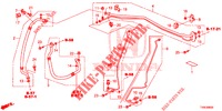 ARIA CONDIZIONATA (FLEXIBLES/TUYAUX) (RH) per Honda CIVIC 1.8 EXGT 5 Porte 5 velocità automatico 2014