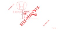 ARREDO CILINDRO CHIAVE (INTELLIGENT) per Honda CIVIC 1.8 EXGT 5 Porte 5 velocità automatico 2014