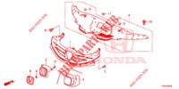 GRIGLIA ANTERIORE/MODANATURA  per Honda CIVIC 1.8 EXGT 5 Porte 5 velocità automatico 2014
