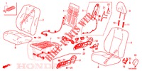 SEDILE ANTERIORE/CINTURE DI SICUREZZA (D.) (RH) per Honda CIVIC 1.8 EXGT 5 Porte 5 velocità automatico 2014