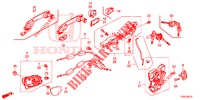 SERRATURE PORTIERE ANT./MANIGLIA ESTERNA  per Honda CIVIC 1.8 EXGT 5 Porte 5 velocità automatico 2014