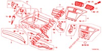 ABBELLIMENTO STRUMENTI (COTE DE PASSAGER) (RH) per Honda CIVIC 1.8 S 5 Porte 6 velocità manuale 2013