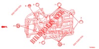 ANELLO DI TENUTA (INFERIEUR) per Honda CIVIC 1.8 S 5 Porte 6 velocità manuale 2013