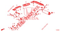 CONDOTTO SCARICO/SILENZIATORE (1.8L) per Honda CIVIC 1.8 S 5 Porte 6 velocità manuale 2013