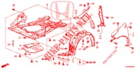 PARAFANGHI ANTERIORI  per Honda CIVIC 1.8 S 5 Porte 6 velocità manuale 2013