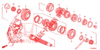 ALBERO SECONDARIO  per Honda CIVIC 1.8 ES 5 Porte 6 velocità manuale 2014