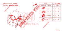 CONNETTORE ELETTRICO (ARRIERE) per Honda CIVIC 1.8 ES 5 Porte 6 velocità manuale 2014