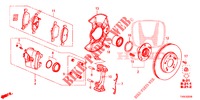 FRENO ANTERIORE  per Honda CIVIC 1.8 ES 5 Porte 6 velocità manuale 2014
