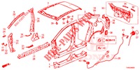 PANNELLI ESTERNI/PANNELLO POSTERIORE  per Honda CIVIC 1.8 ES 5 Porte 6 velocità manuale 2014