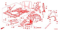 PARAFANGHI ANTERIORI  per Honda CIVIC 1.8 ES 5 Porte 6 velocità manuale 2014