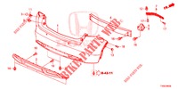 PARAURTI POSTERIORE  per Honda CIVIC 1.8 ES 5 Porte 6 velocità manuale 2014