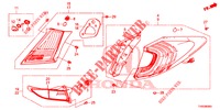 LUCE CODA/LUCE TARGA (PGM FI)  per Honda CIVIC 1.8 ES 5 Porte 6 velocità manuale 2015