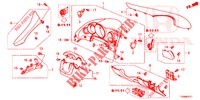 ABBELLIMENTO STRUMENTI (RH) per Honda CIVIC 1.8 SE 5 Porte 6 velocità manuale 2016