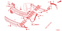 PARAURTI POSTERIORE  per Honda CIVIC 1.8 SE 5 Porte 6 velocità manuale 2016