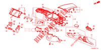 ABBELLIMENTO STRUMENTI (COTE DE CONDUCTEUR) (RH) per Honda CIVIC 1.5 RS 5 Porte 6 velocità manuale 2018