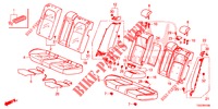 SEDILE POSTERIORE/CINTURA DI SICUREZZA(2D)  per Honda CIVIC 1.5 RS 5 Porte 6 velocità manuale 2018