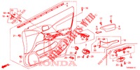FODERAMENTO PORTIERA ANT. (RH) per Honda CIVIC 1.8 SE 5 Porte 6 velocità manuale 2013