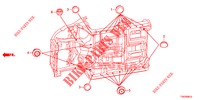ANELLO DI TENUTA (INFERIEUR) per Honda CIVIC 2.2 EX 5 Porte 6 velocità manuale 2013