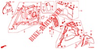 FODERAMENTO LATO BAULE  per Honda CIVIC 2.2 EX 5 Porte 6 velocità manuale 2013