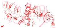 FRENO ANTERIORE  per Honda CIVIC 2.2 EX 5 Porte 6 velocità manuale 2013