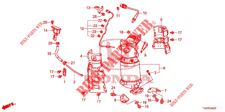 CONVERTITORE TORSIONE (DIESEL) (2.2L) per Honda CIVIC 2.2 EX 5 Porte 6 velocità manuale 2013