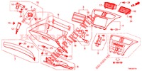 ABBELLIMENTO STRUMENTI (COTE DE PASSAGER) (RH) per Honda CIVIC DIESEL 1.6 SE 5 Porte 6 velocità manuale 2014