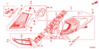 LUCE CODA/LUCE TARGA (PGM FI)  per Honda CIVIC DIESEL 1.6 ES 5 Porte 6 velocità manuale 2016