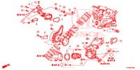 POMPA ACQUA/TERMOSTATO (DIESEL) per Honda CIVIC DIESEL 1.6 ES 5 Porte 6 velocità manuale 2016