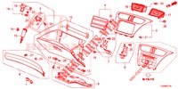ABBELLIMENTO STRUMENTI (RH) per Honda CIVIC DIESEL 1.6 EX 5 Porte 6 velocità manuale 2016