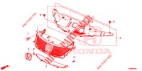 GRIGLIA ANTERIORE/MODANATURA  per Honda CIVIC DIESEL 1.6 EXGT 5 Porte 6 velocità manuale 2016