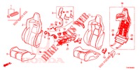 SEDILE ANTERIORE/CINTURE DI SICUREZZA (D.) (RH) per Honda CIVIC TYPE R 5 Porte 6 velocità manuale 2015