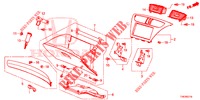 ABBELLIMENTO STRUMENTI (COTE DE PASSAGER) (RH) per Honda CIVIC TYPE R 5 Porte 6 velocità manuale 2016