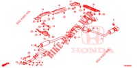 CONDOTTO SCARICO/SILENZIATORE (PGM FI)  per Honda CIVIC TYPE R 5 Porte 6 velocità manuale 2016