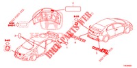 EMBLEME/ETICHETTE CAUZIONE  per Honda CIVIC TYPE R 5 Porte 6 velocità manuale 2016