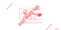 ARREDO CILINDRO CHIAVE (INTELLIGENT) per Honda CIVIC  TYPE R 5 Porte 6 velocità manuale 2017