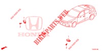 SENSORE COFANO POP UP  per Honda CIVIC  TYPE R 5 Porte 6 velocità manuale 2017