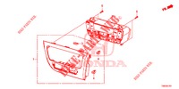CONTROLLO RISCALDATORE (RH) per Honda CIVIC TOURER 1.8 ES 5 Porte 5 velocità automatico 2014