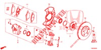 FRENO ANTERIORE  per Honda CIVIC TOURER 1.8 ES 5 Porte 5 velocità automatico 2014