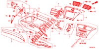 ABBELLIMENTO STRUMENTI (COTE DE PASSAGER) (RH) per Honda CIVIC TOURER 1.8 EXGT 5 Porte 5 velocità automatico 2014